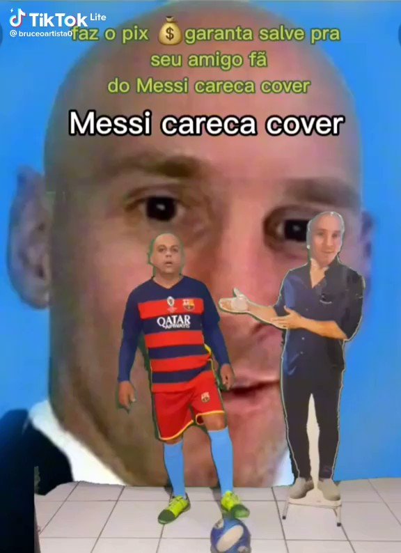 Bruce o artista on X: MESSI CARECA COVER GRAVA SALVE PRA FÃS E  👏⚽️👏⚽️👏🏆 ANIVERSÁRIANTES 👏 🎂 👏 🎂 👏 FAZ O PIX 💰 E SIGA O INSTAGRAM  DO MESTRE DOS ANIMES