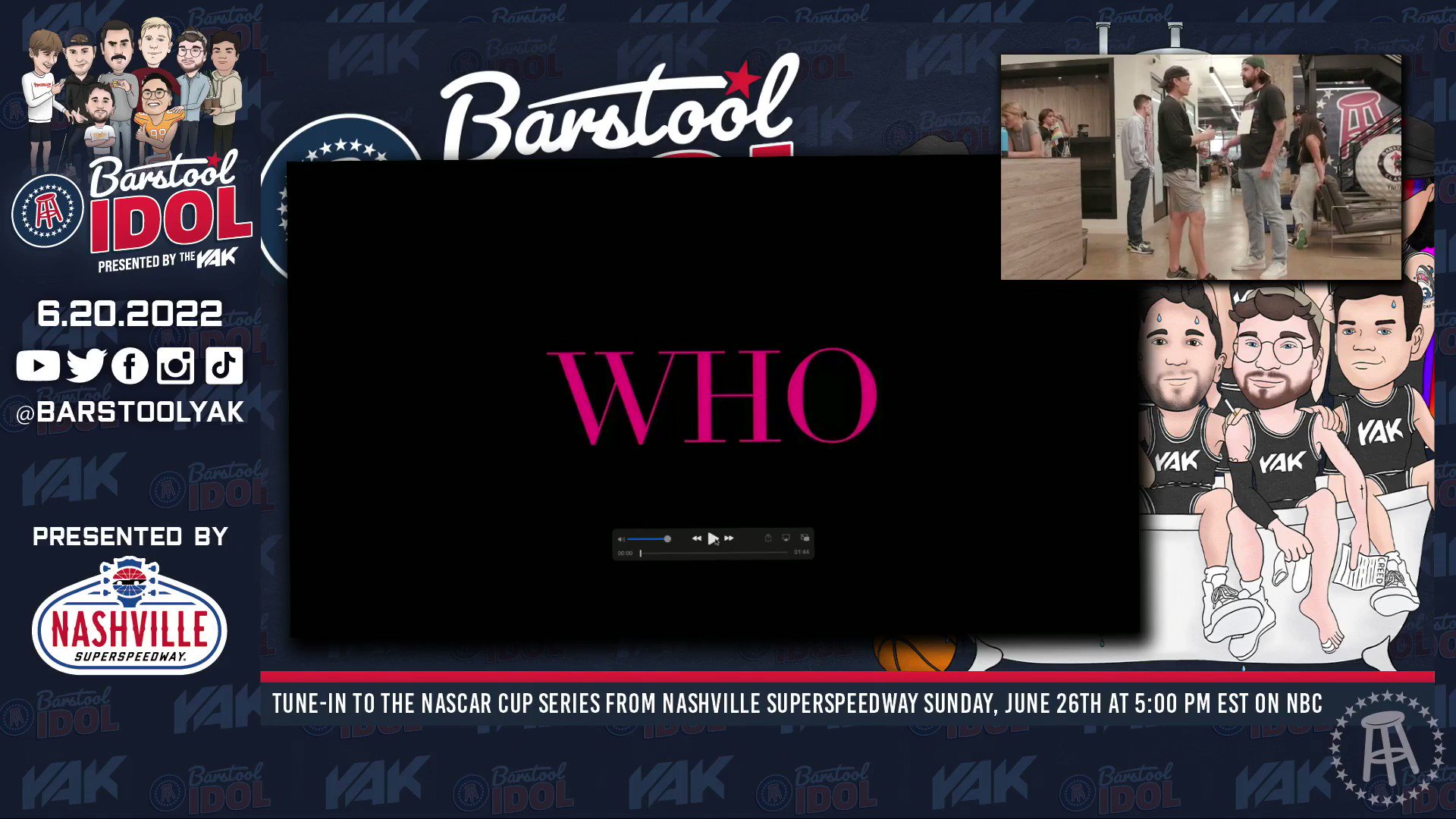 The Yak on Twitter "Barstool Idol Contestant 7 Joey Joy. Watch the