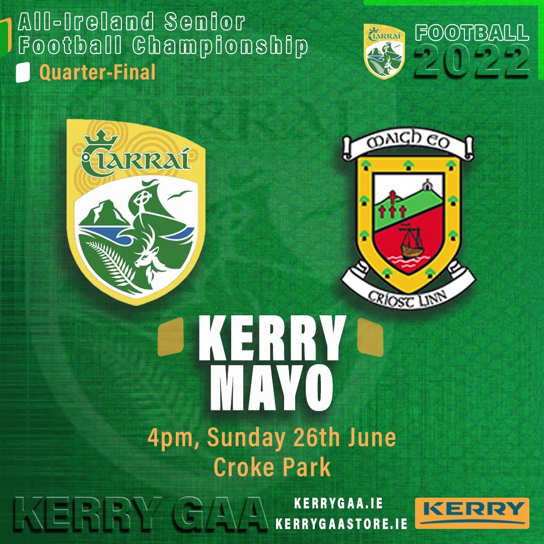 Kerry GAA on Twitter "Team Announcement Kerry vs Mayo AllIreland