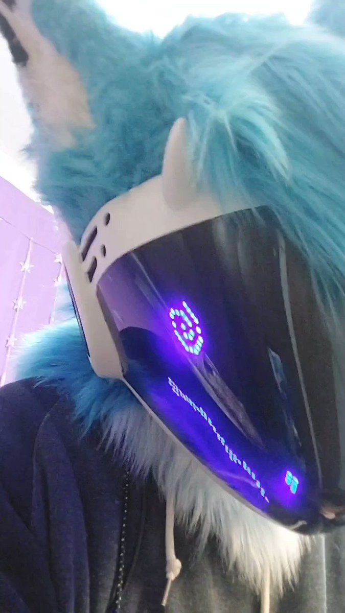 Screaming Protogen Mask Pink