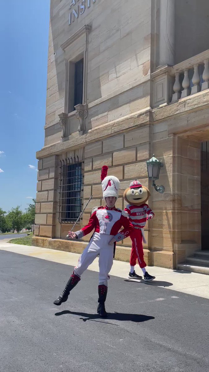 So we might have had some special guests at the museum today! And we agree, @PresKMJohnson, they ARE works of art!😃 #StateTourOSU 