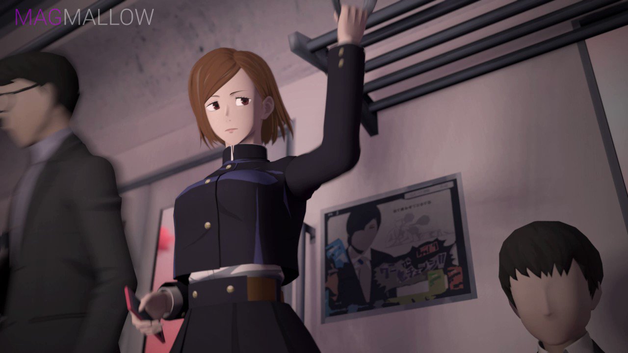 Nobara kugisaki on train magmallow