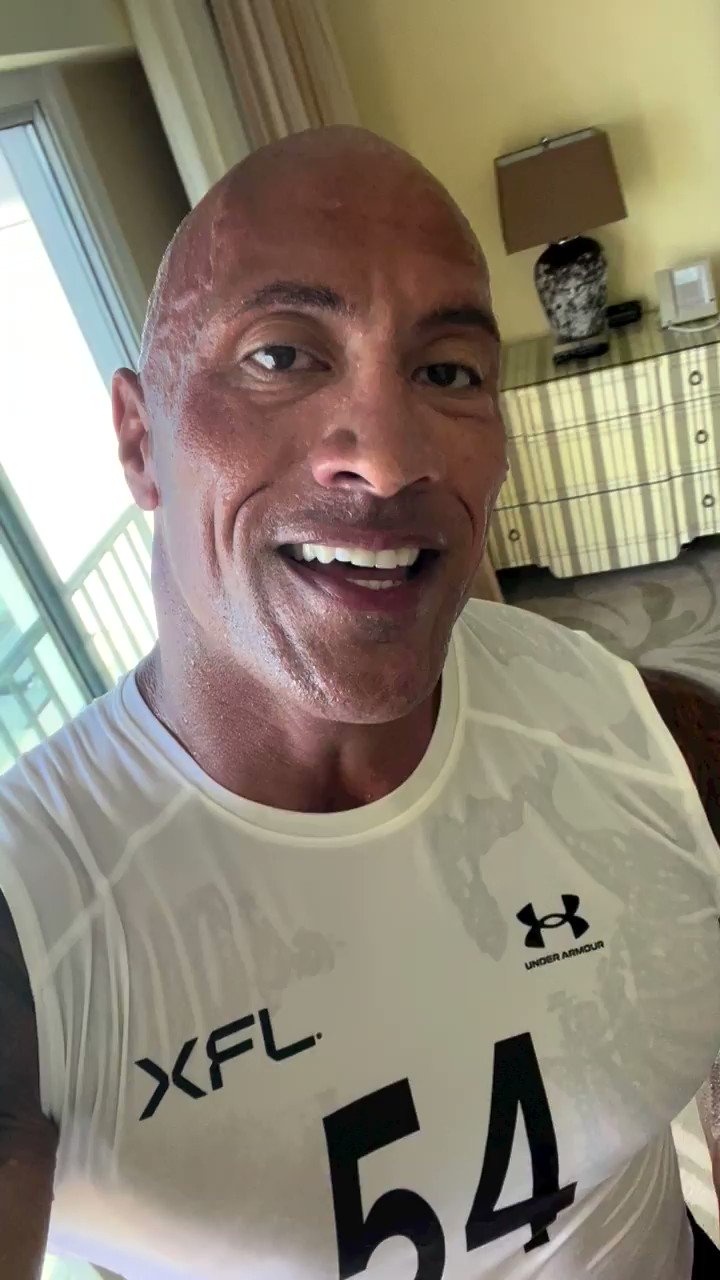 Dwayne Johnson on Twitter: "Post cardio gospel from #54💦💪🏾📣 Head over