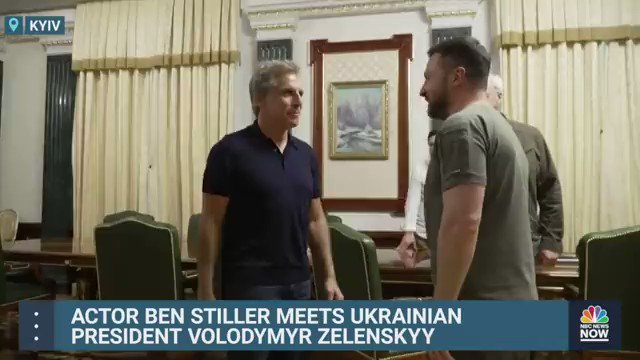 Celebrities meeting the Ukrainian president:
First up:
Ben Stiller! Maybe that sketch of him with Ricky Gervais in Extras was closer to the truth than he'd like to admit. https://t.co/QdrxdLhXxF