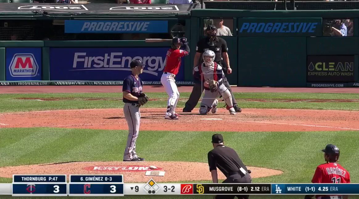 RT @MLBHRVideos: Andres Gimenez - Cleveland Guardians (9) https://t.co/YO6Yd0PR7B