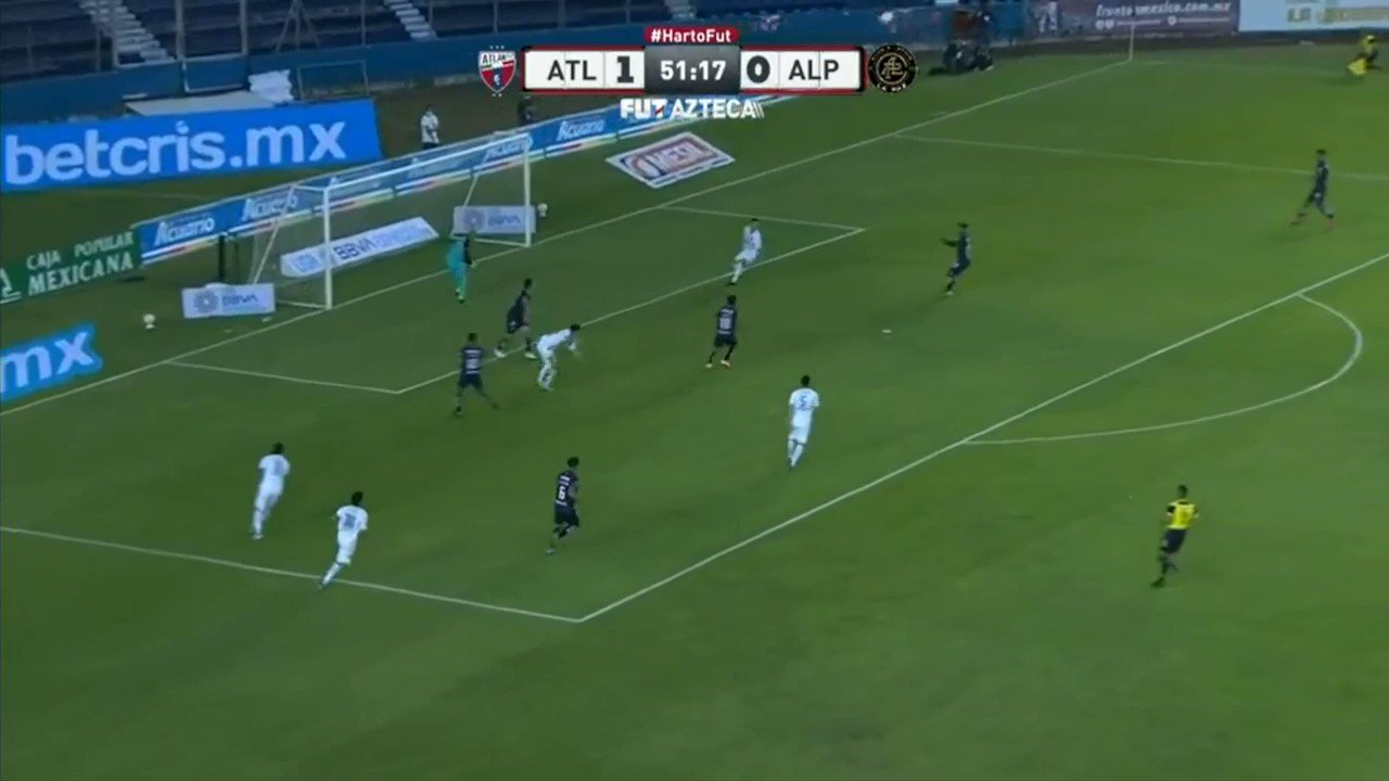 📹 #PorSiNoLoViste

¡G⚽⚽⚽⚽L del @Atlante! ⚽🔥

¡Amplía la ventaja!

Edson Partida recibe en el área paceña y con este remate ponía el 2-0 en el marcador.

#Jornada1”