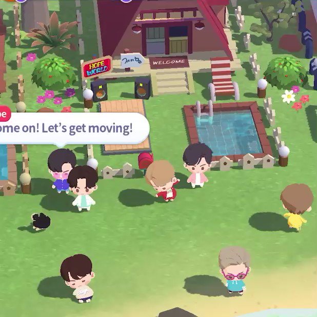 Queen ㅅ Oh No It Is So Cute That They All Dance On Hobis Mat But Yoongi Just Plops Down It S Little Things Like This That Make This Game