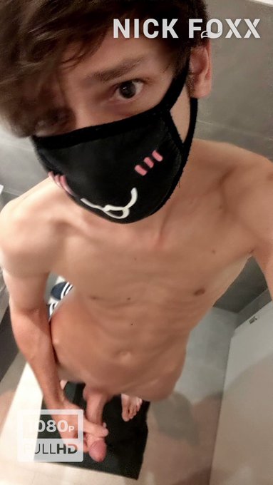 I was in a public bathroom and thought I was alone in that building since it was a holiday, so I started