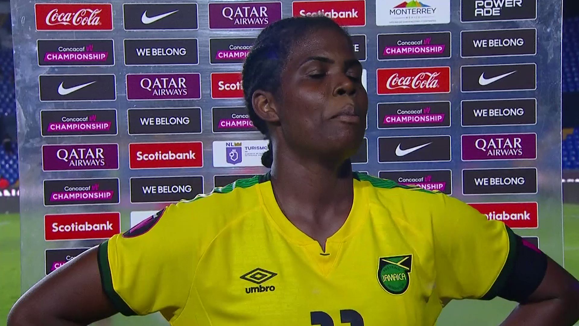 🇯🇲 Khadija Shaw:

🎙️ It was gonna be hard. It’s gonna take a team effort, and I’m so proud of the girls because we stuck to the task, and we got the job done at the end of the night.”

#CWC”