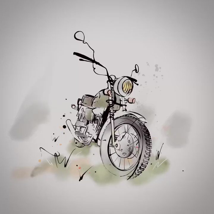 Rx 100 Bike Pencil Drawing - YouTube