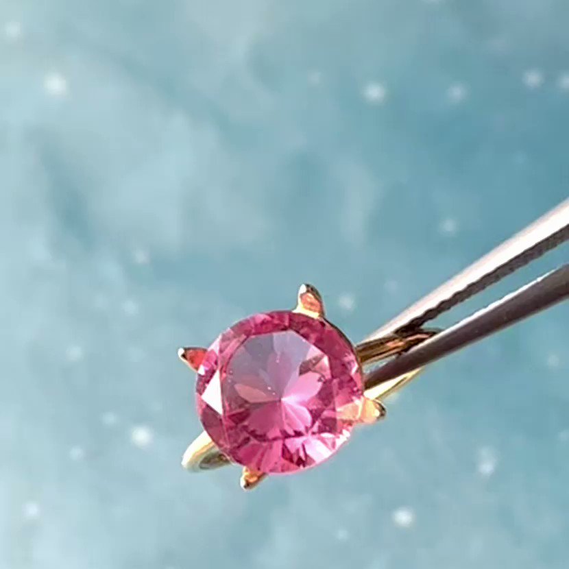 プレミア商品 シミズ貴石 さくらインカット クォーツ 水晶 9mm ピンク