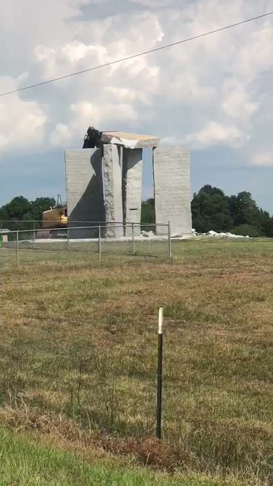 UPDATE: Demolition Crews Level Georgia Guidestones Monument Op10UkX-bwQUwg0T