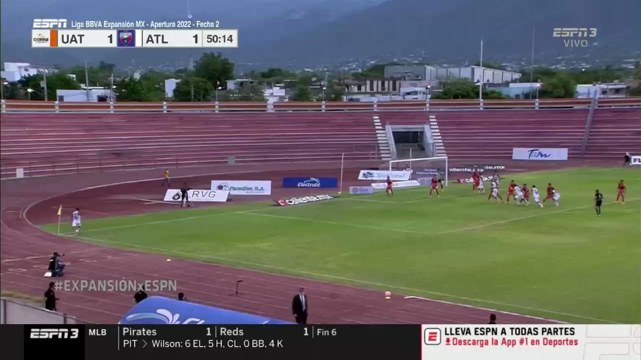 #NoTeLoPierdas
 
¡G⚽⚽⚽⚽L del @Atlante!⚽🔥
 
¡Otra vez lo ganan los Potros!
 
El debutante, Francisco Reyes aprovecha el rebote y define frente al marco tamaulipeco para poner el 1-2 en el marcador.
 
#Jornada2
#LigaBBVAExpansiónMX ⚽ #Apertura2022”