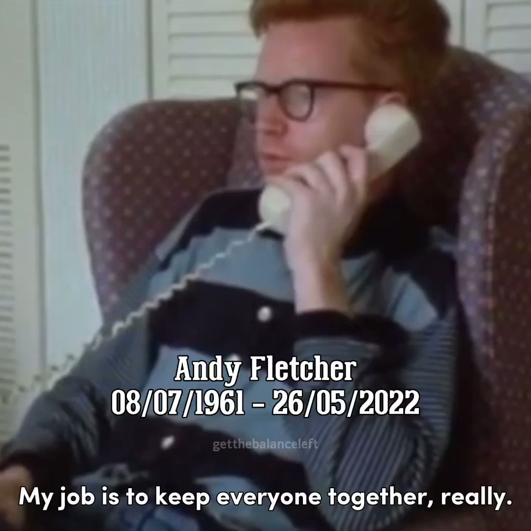 Happy birthday, Andy Fletcher. Wish you were here to celebrate with us, Fletch. <3 