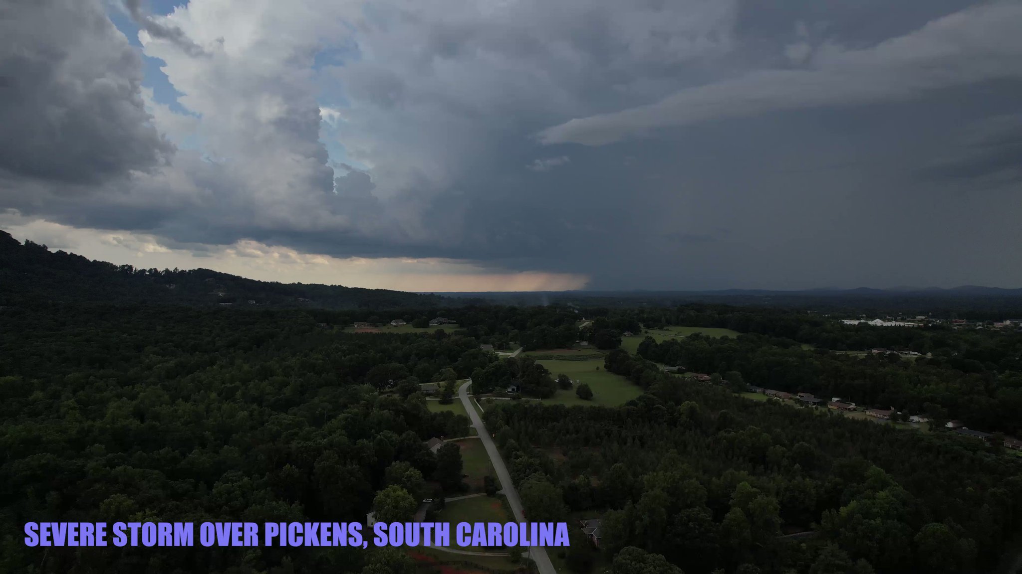 Reed Timmer on Twitter "Dominator Drone captures severe storm with wet microburst over Pickens