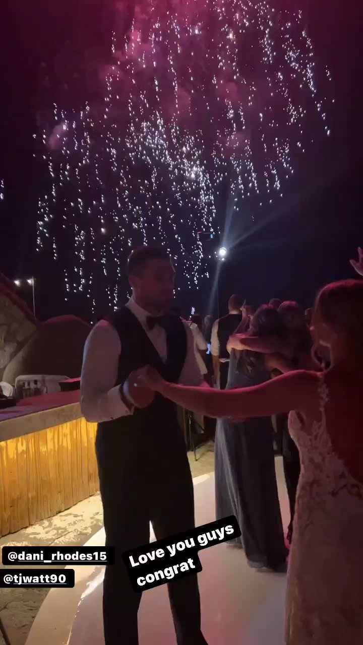 Steelers Depot 7⃣🎃 on Twitter "Fireworks at the T.J. Watt wedding. 