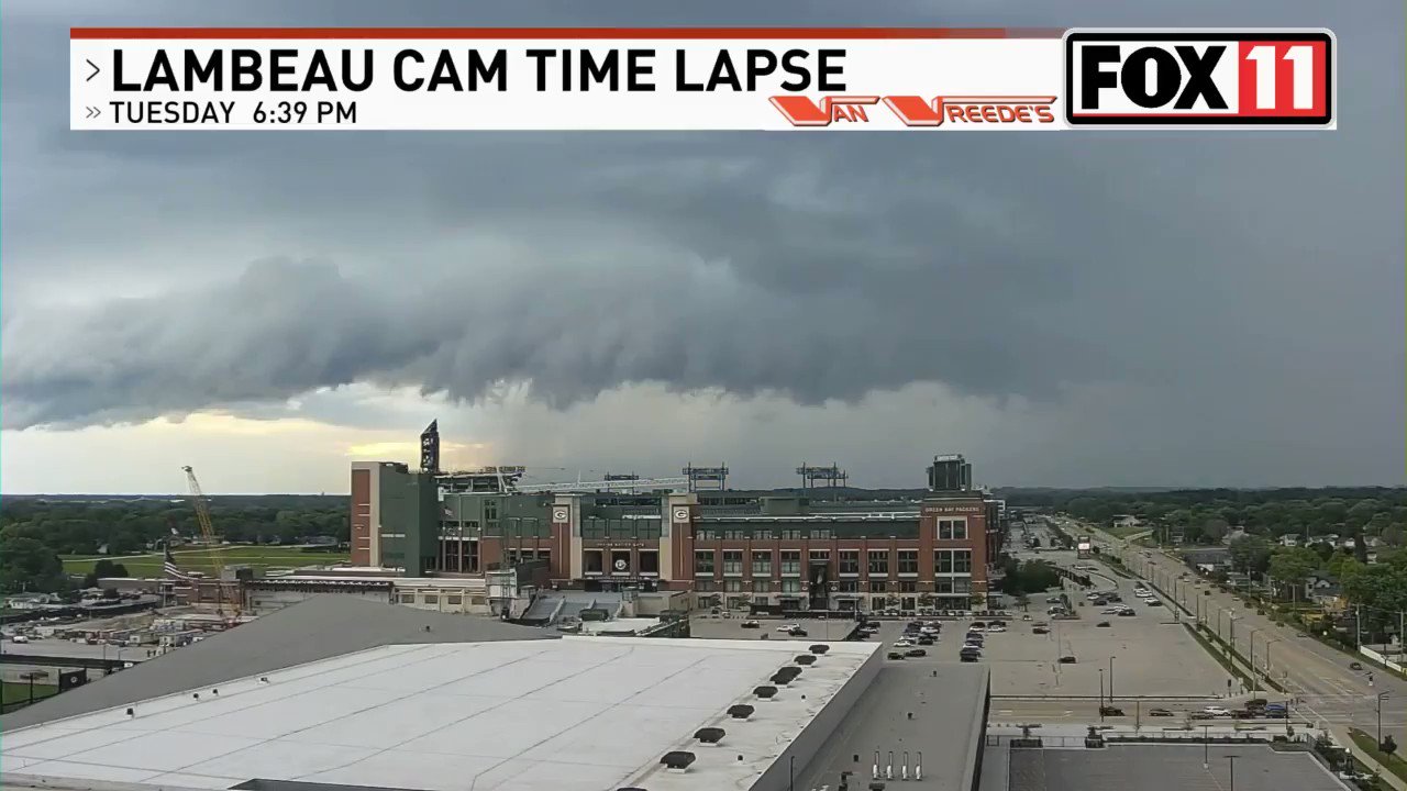 WLUKTV FOX 11 on Twitter "VIDEO Our Lambeau Cam got hit with some