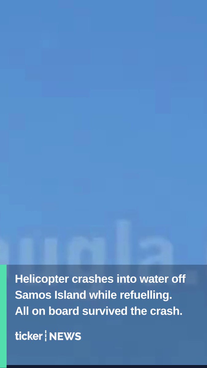 Four firefighters survived this helicopter crash off the coast of Greece https://t.co/pw7LqLNCEz