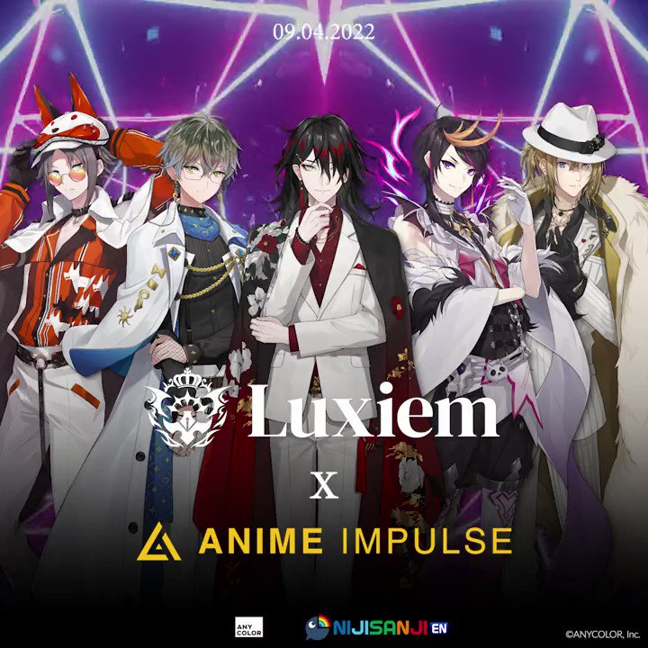 にじさんじ アニメインパルス2024 Luxiem バナー にじさんじ アニメ