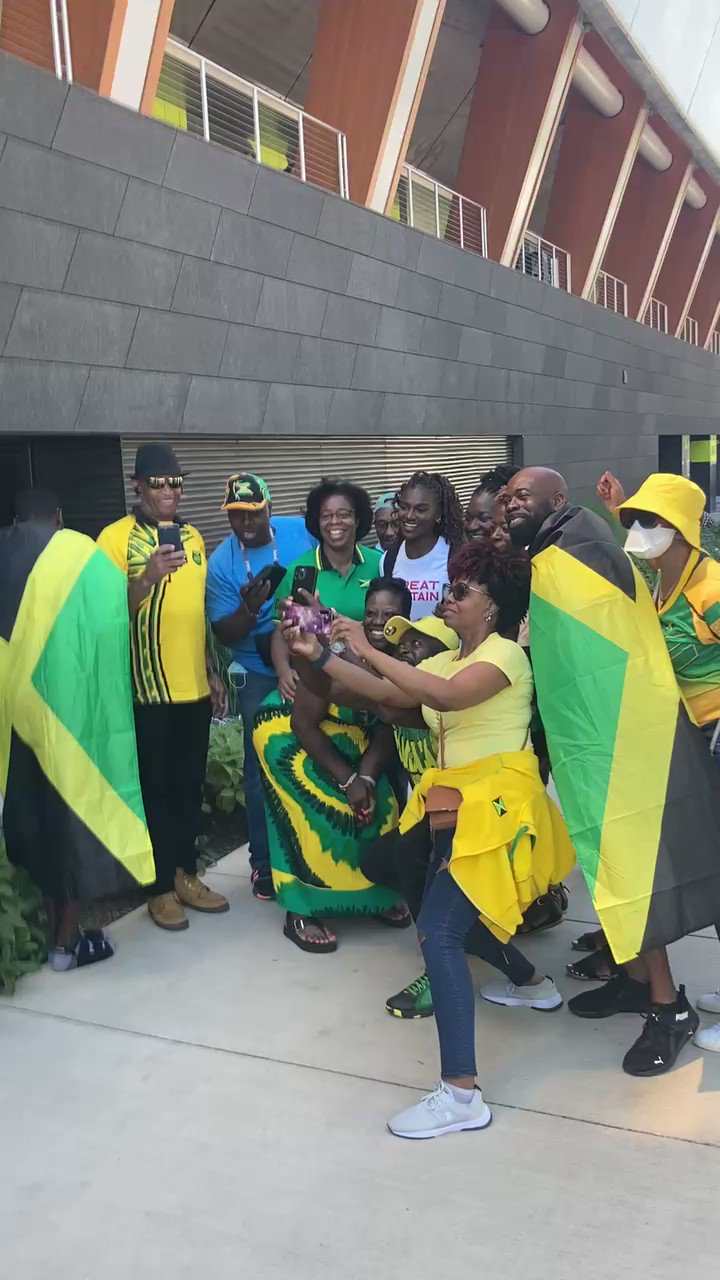 AW on Twitter "The Jamaican fans are loving dinaashersmith out at