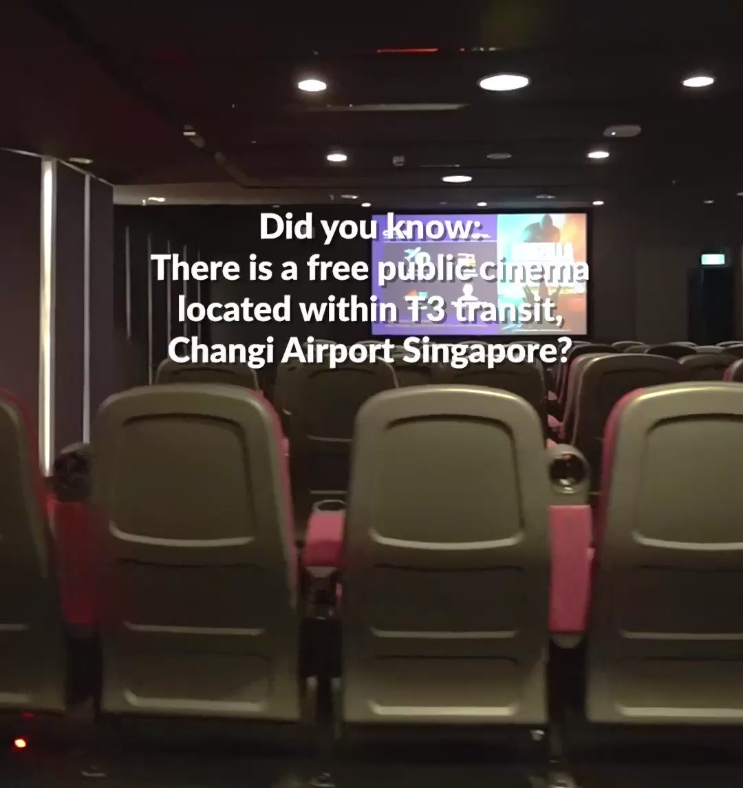 Transiting in Changi soon? T3’s free-to-view movie theatre has reopened and is in full swing! 🎬🍿 

Here’s how to get there: https://t.co/HwUK3yZVqZ