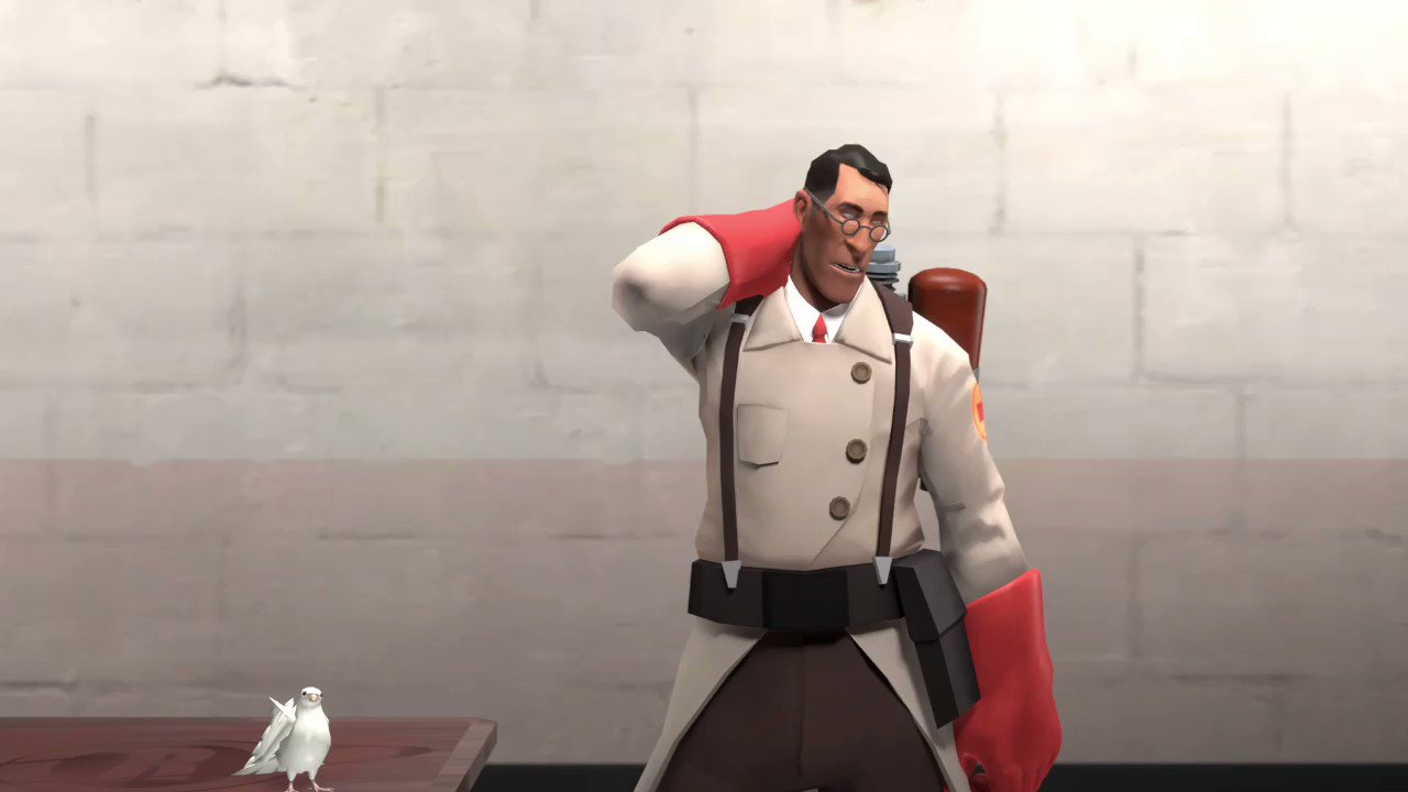 TF2 Hat of the Week on X: This week's cosmetic is the Burly Beast, which  is for the Medic. It rips open his coat to reveal a muscular chest and  torso with