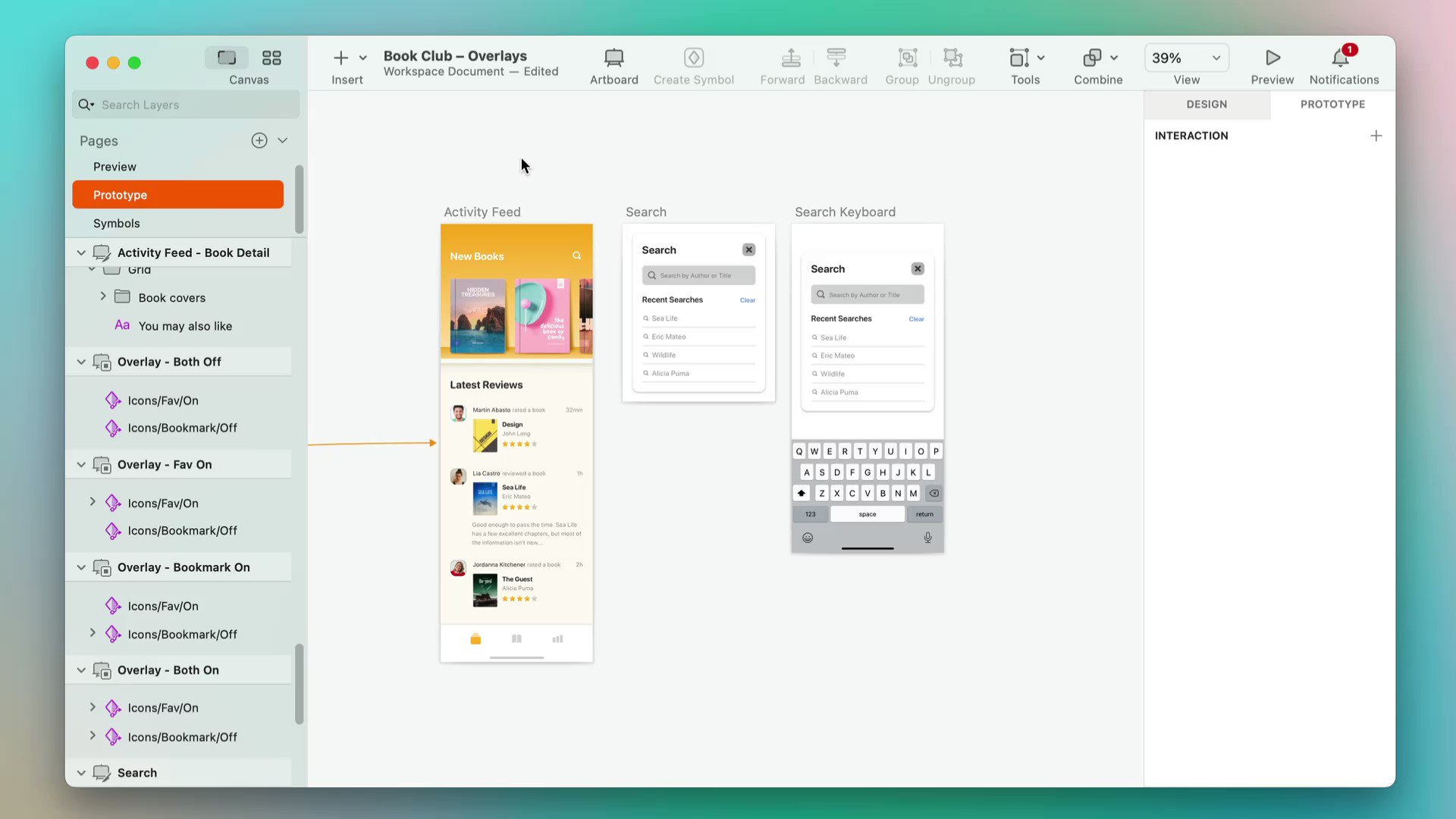 How to build an interactive prototype in Sketch in minutes