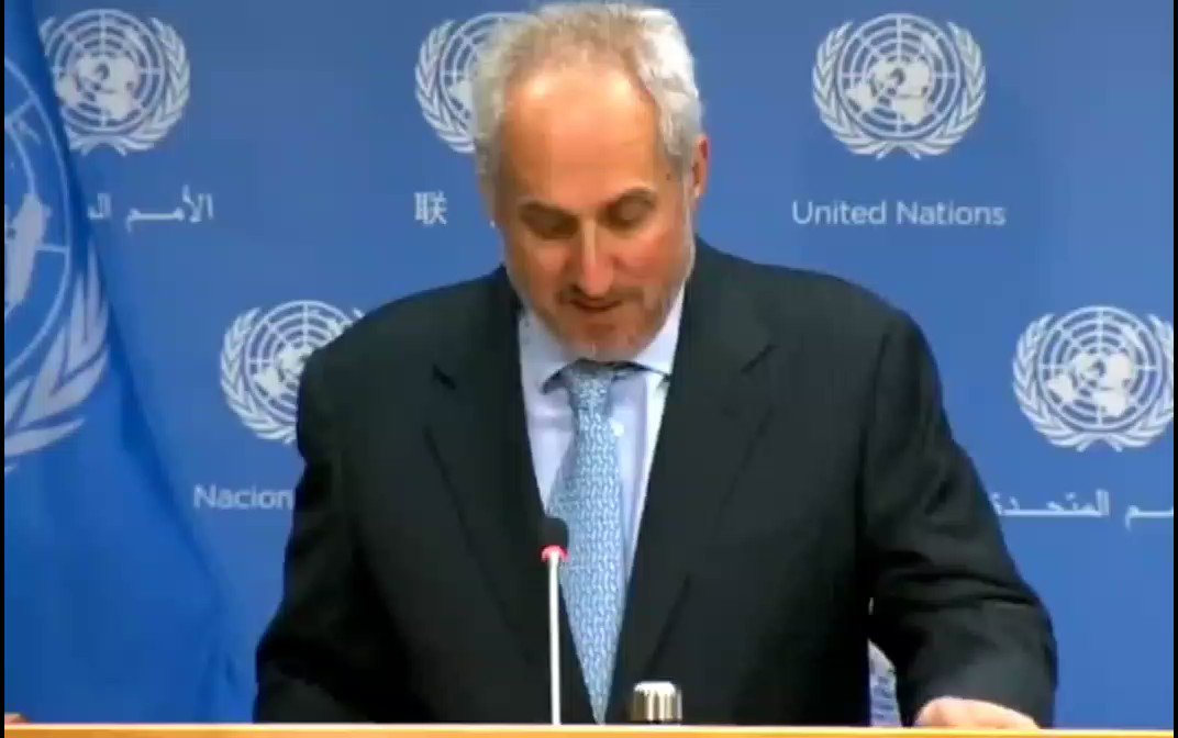 United Nations announces Klaus Schwab of the World Economic Forum and UN General Secretary Antonio G...