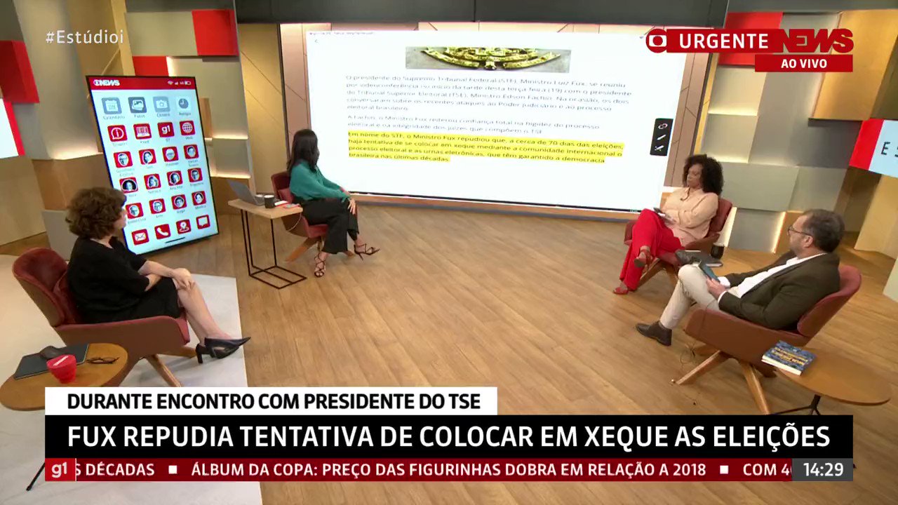 Fux repudia tentativa de colocar em xeque o processo eleitoral e