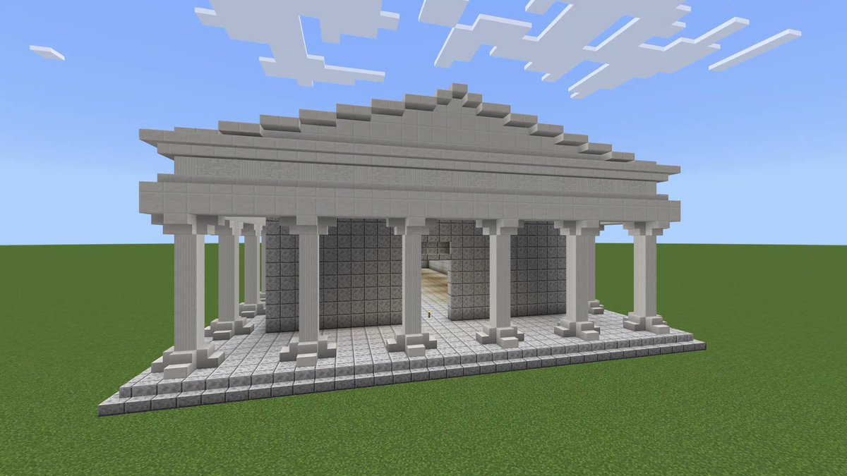 建築練習 4 クォーツを使った神殿 ぐりんごのマイクラブログ 建築練習 4 クォーツを使った神殿 ぐりんごのマイクラブログ