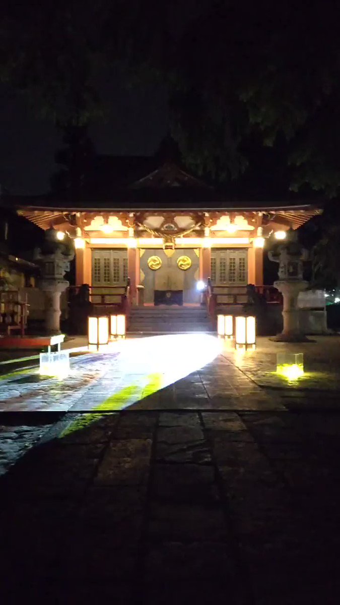 越谷市 香取神社の夜詣 幻想的な夜の神社を楽しんでみてはいかがでしょうか 号外net 越谷市