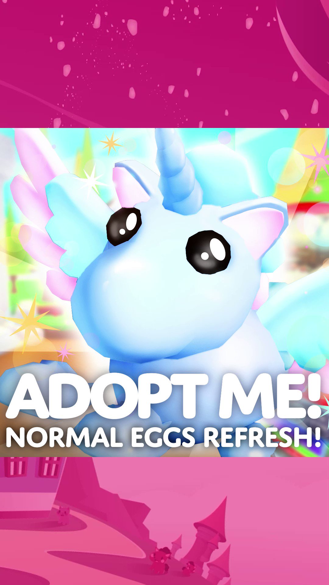 Adopt Me! on Twitter: "🥚 Normal Eggs Refresh update video! 🥚 🦄 New pets ...