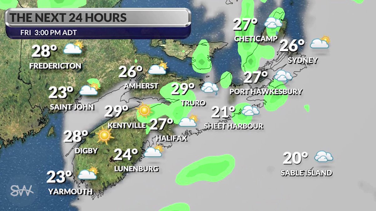 Truro News on Twitter "Your 24hour weather forecast in Nova Scotia