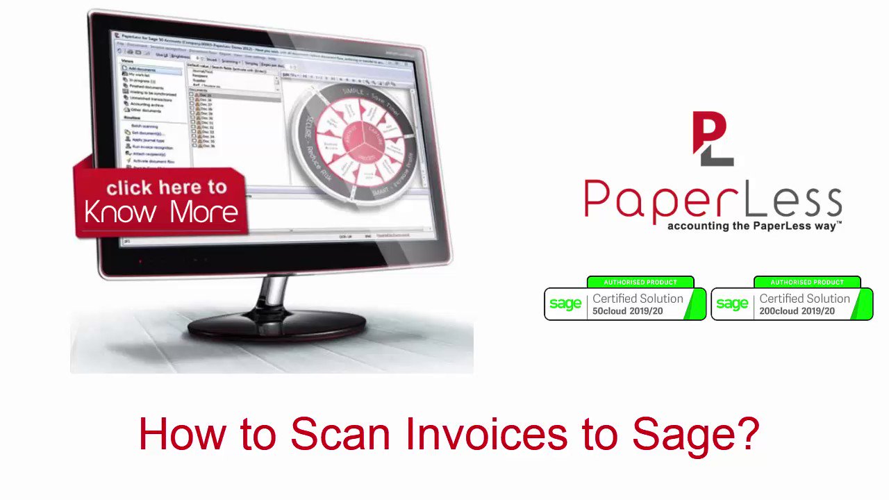PaperLess on Twitter "Want to Scan invoices into Sage, here is how! 