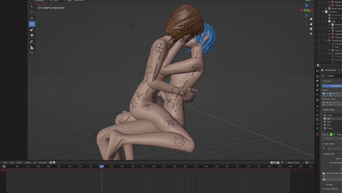 After months of procrastinating and technical problems, I'm finally animating in ✨blender✨ https://t