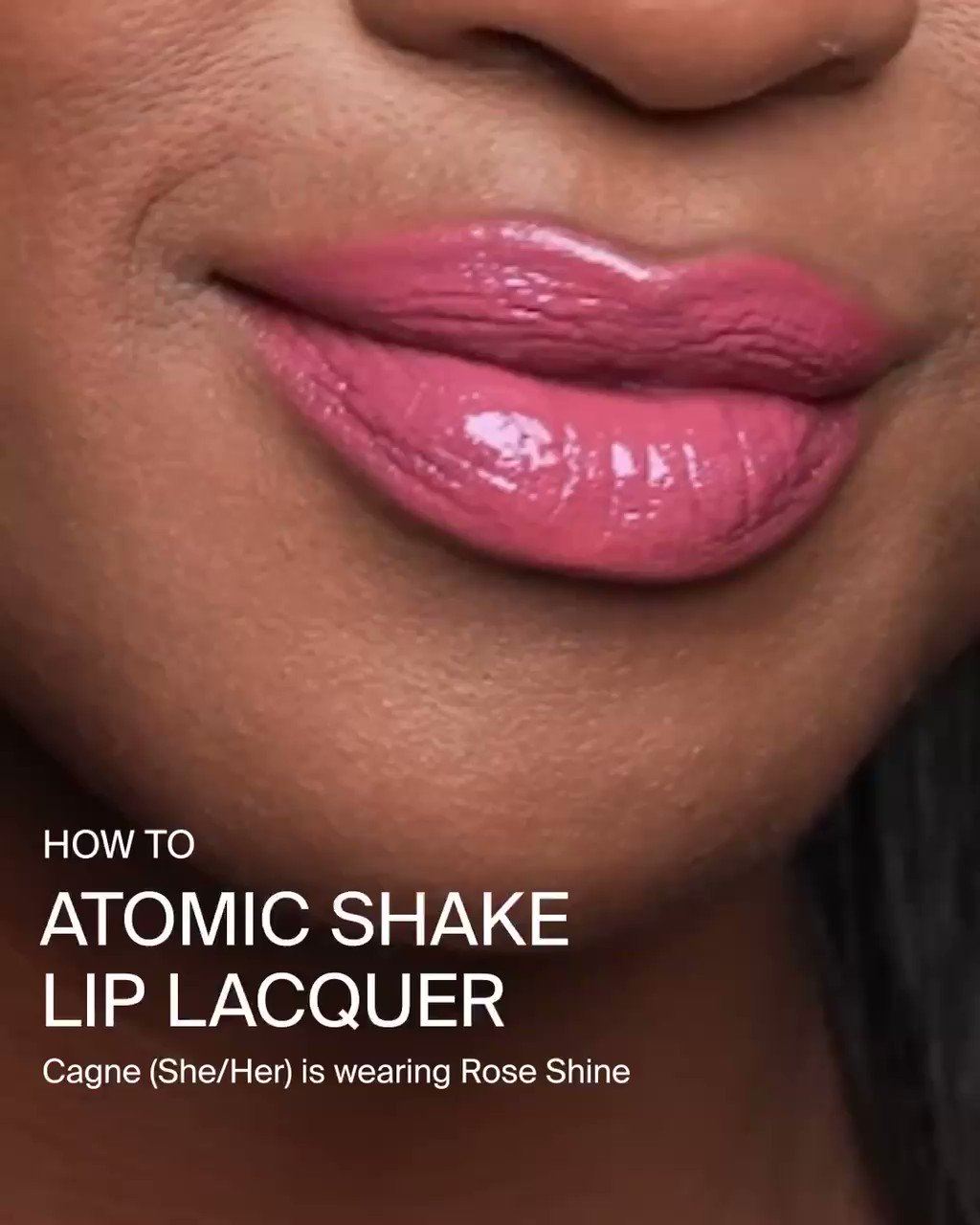 Haus Labs by Lady Gaga on Twitter "How to apply Atomic Shake Lip Lacquer in ‘Rose Shine’ 👇