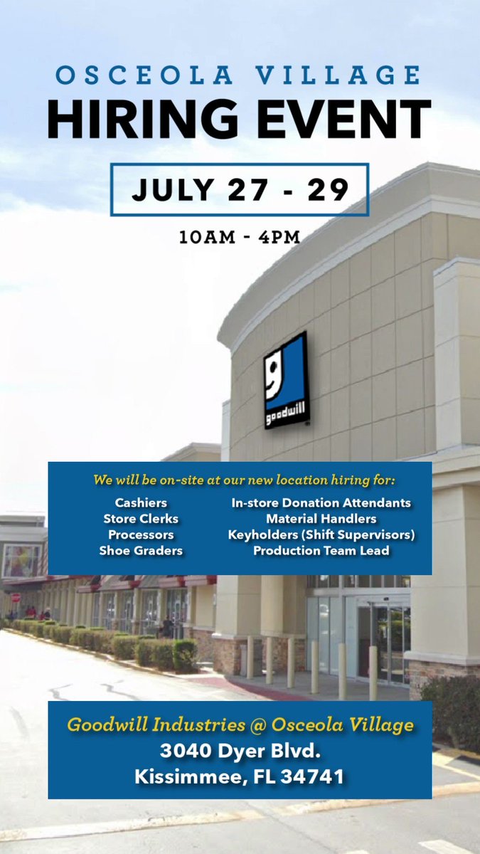 goodwill near me hiring