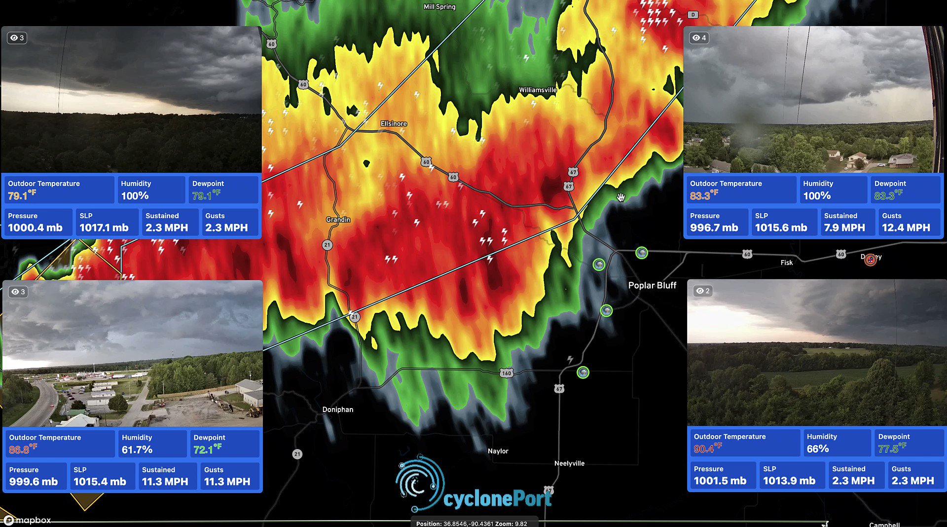 cyclonePORT on Twitter "Tonight, a strong storm went through Poplar Bluff, MO, and it was
