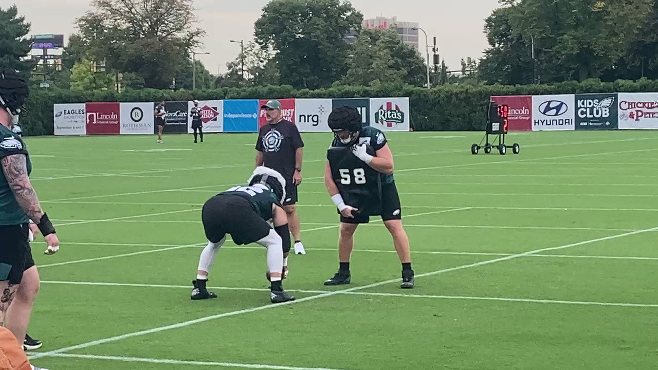 John Clark on Twitter "Jason Kelce is wearing the bubble wrap on top of the guardian cap