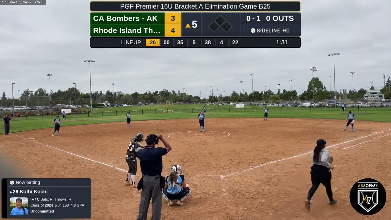 Kolbi Kochi Softball 2024 on Twitter "PGF Premier Bracket Play. Single