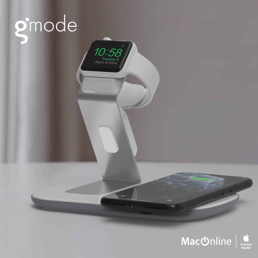 Base de carga inalámbrica triple para iPhone, Apple Watch y AirPods Gmode -  MacOnline