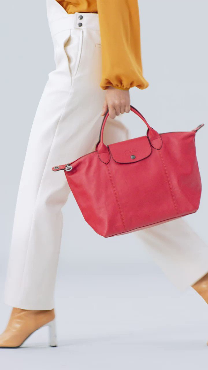 longchamp le pliage leather