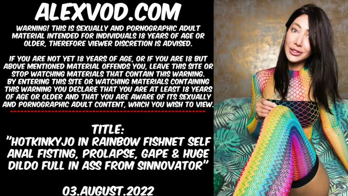 Warning This tweet contains porn & is adults only!

My new vid at alexvod: "Hotkinkyjo in rainbow fishnet