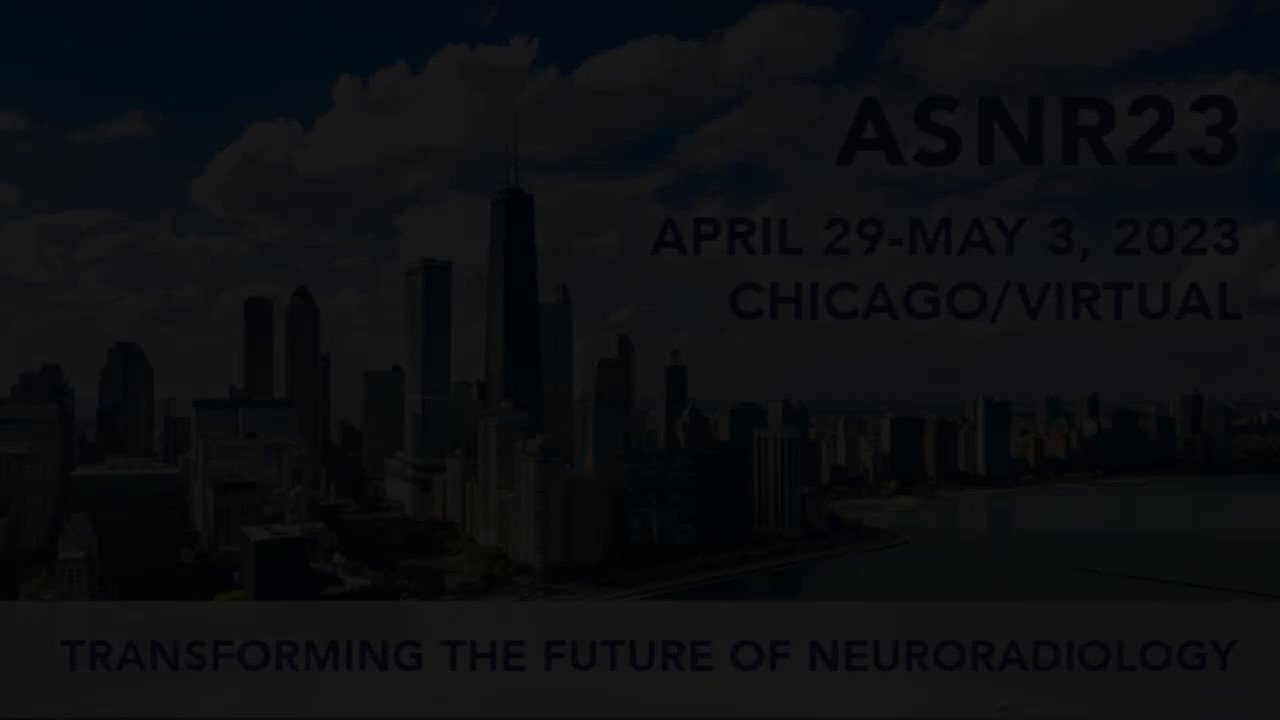 The American Society of Neuroradiology on Twitter "ASNR is now