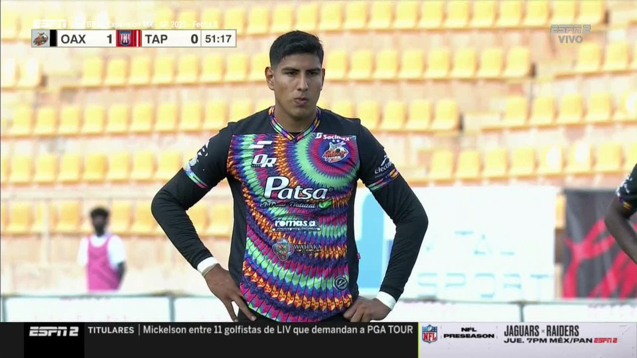 📹#NoTeLoPierdas
 
¡G⚽⚽⚽⚽L de @AlebrijesOaxaca! ⚽🔥
 
¡Su primero con Alebrijes!

Desde los once pasos, Amando León cobra la pena máxima y anota el 2-0 a favor de la escuadra oaxaqueña.

#Jornada6
#LigaBBVAExpansiónMX ⚽ #Apertura2022”
