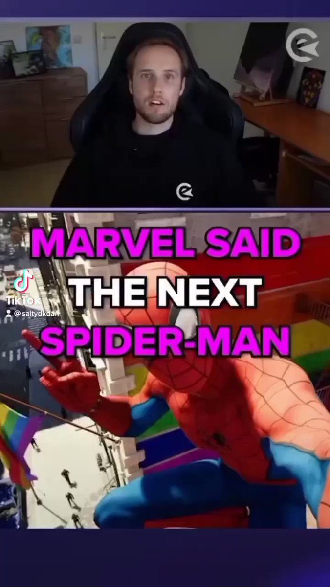 RT @saltydkdan: Tik Tok took down my video about “Spider-Man being Gay” so here https://t.co/zcg7KksPEa