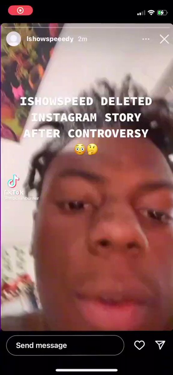 VELOCITY on X: Speed deleted Instagram with Jess after she said