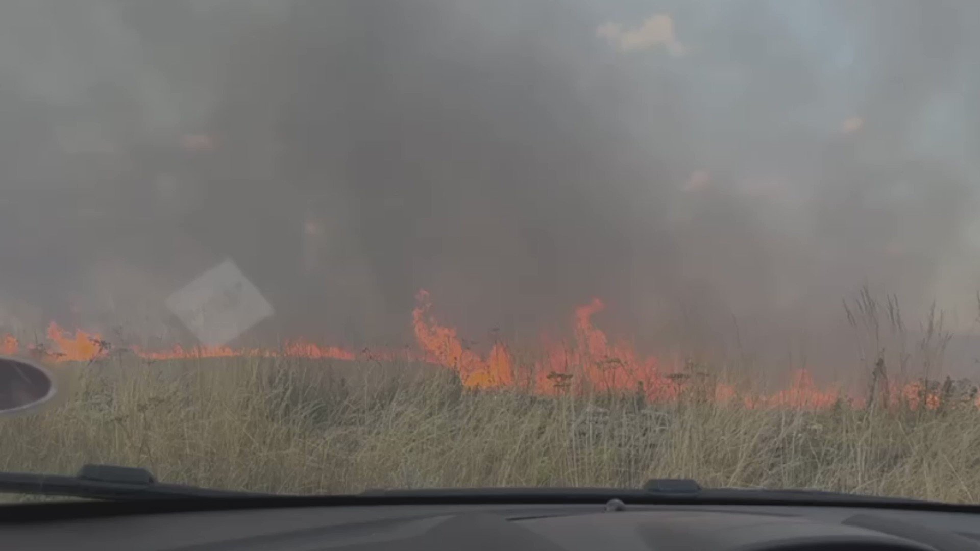 BBC West on Twitter "Footage shows the extent of the field fires in