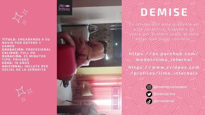 No dejemos en el olvido a nuestra hermosa Demise (Carolina). Su manera de hacerlo es impresionante. Seguirnos