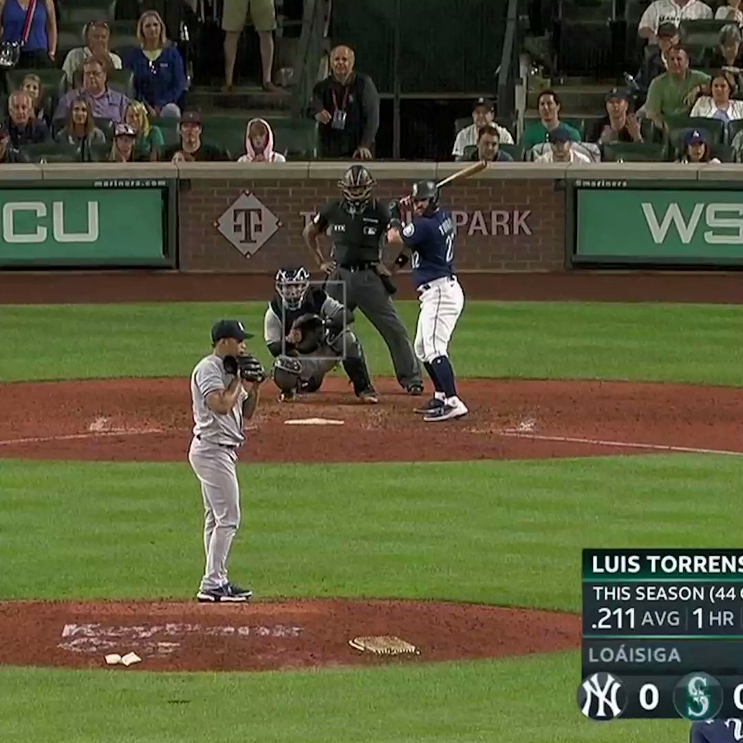 Yankees at Mariners / Twitter